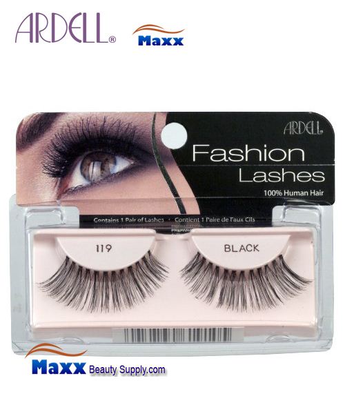 4 Package - Ardell Fashion Lashes Eye Lashes 119 - Black